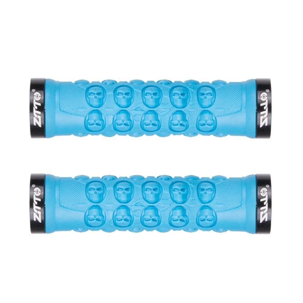 1 Pair MTB Handlebar Grips TPR Rubber Lock on Anti-slip Grips