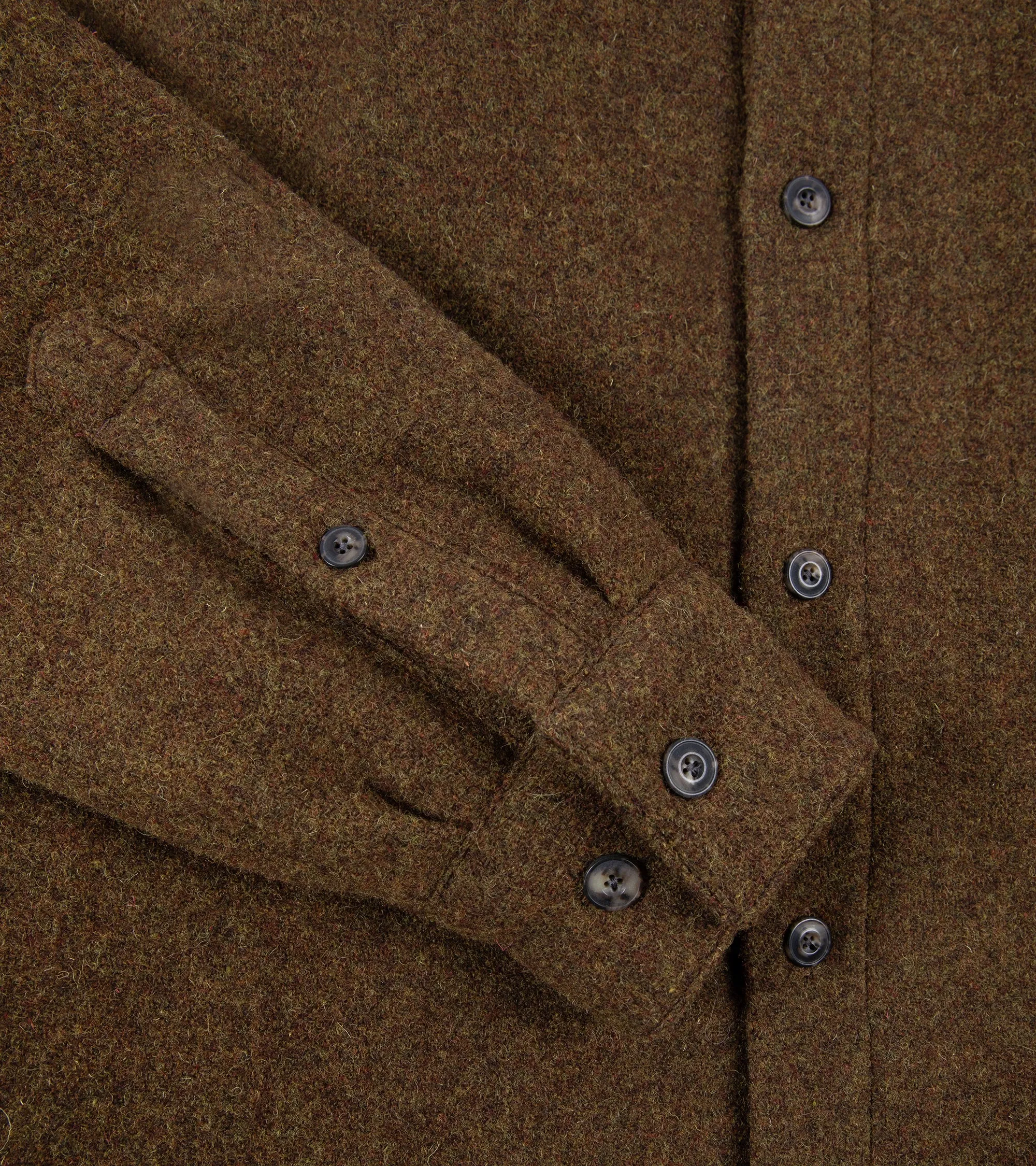 A Kind of Guise Marani Wool Overshirt: Armadillo Brown