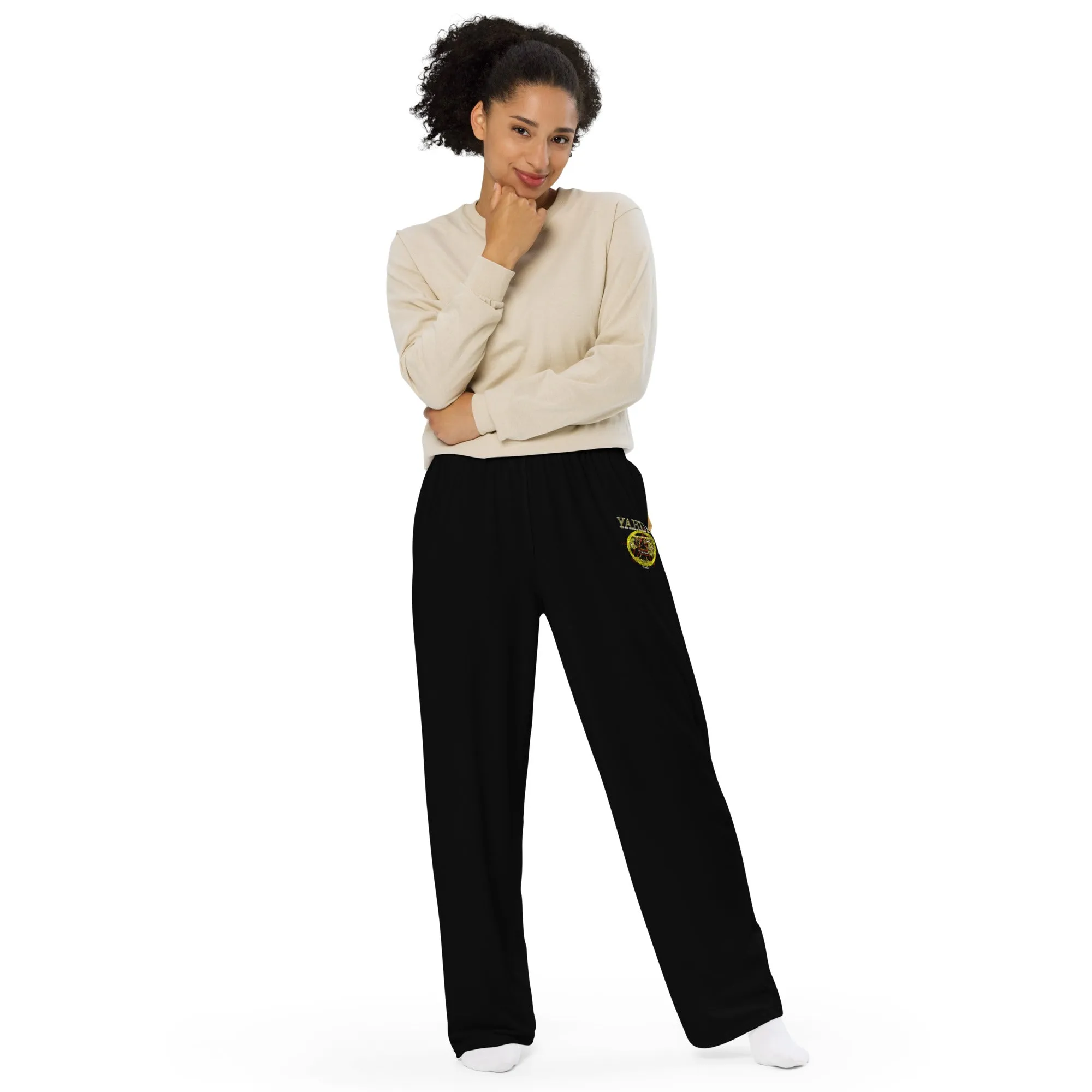 A-Team 01 Gold Designer Unisex Wide Leg Sweatpants