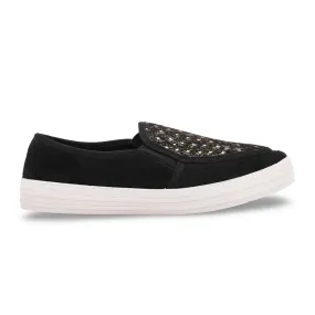 Black Slip Ons WN6146