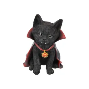 Black Vampire Cat with Red Cape - 15cm