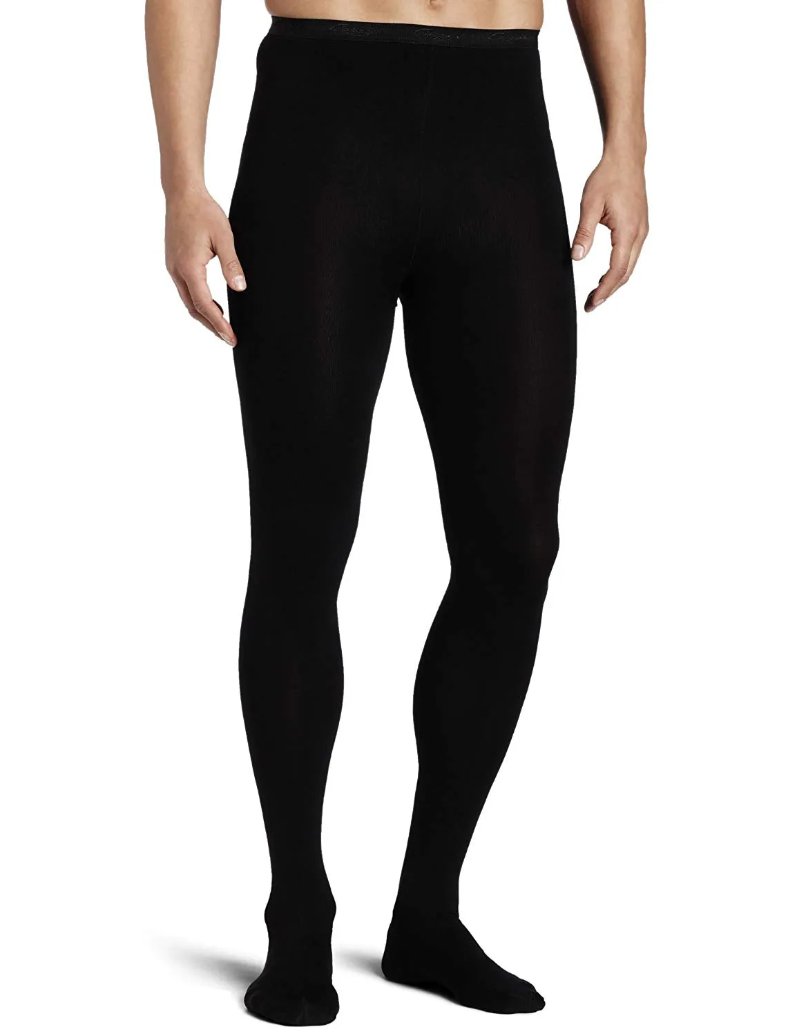 Capezio Men's Knit Footed Tights