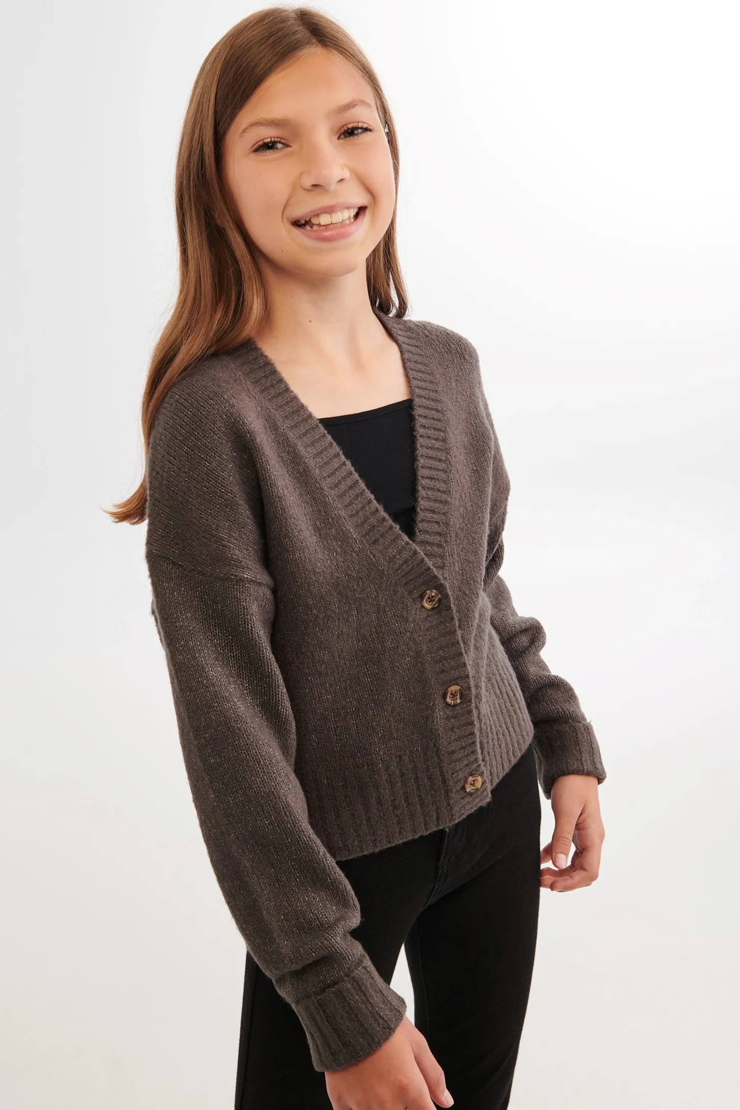 Cardigan court en tricot - Ado fille