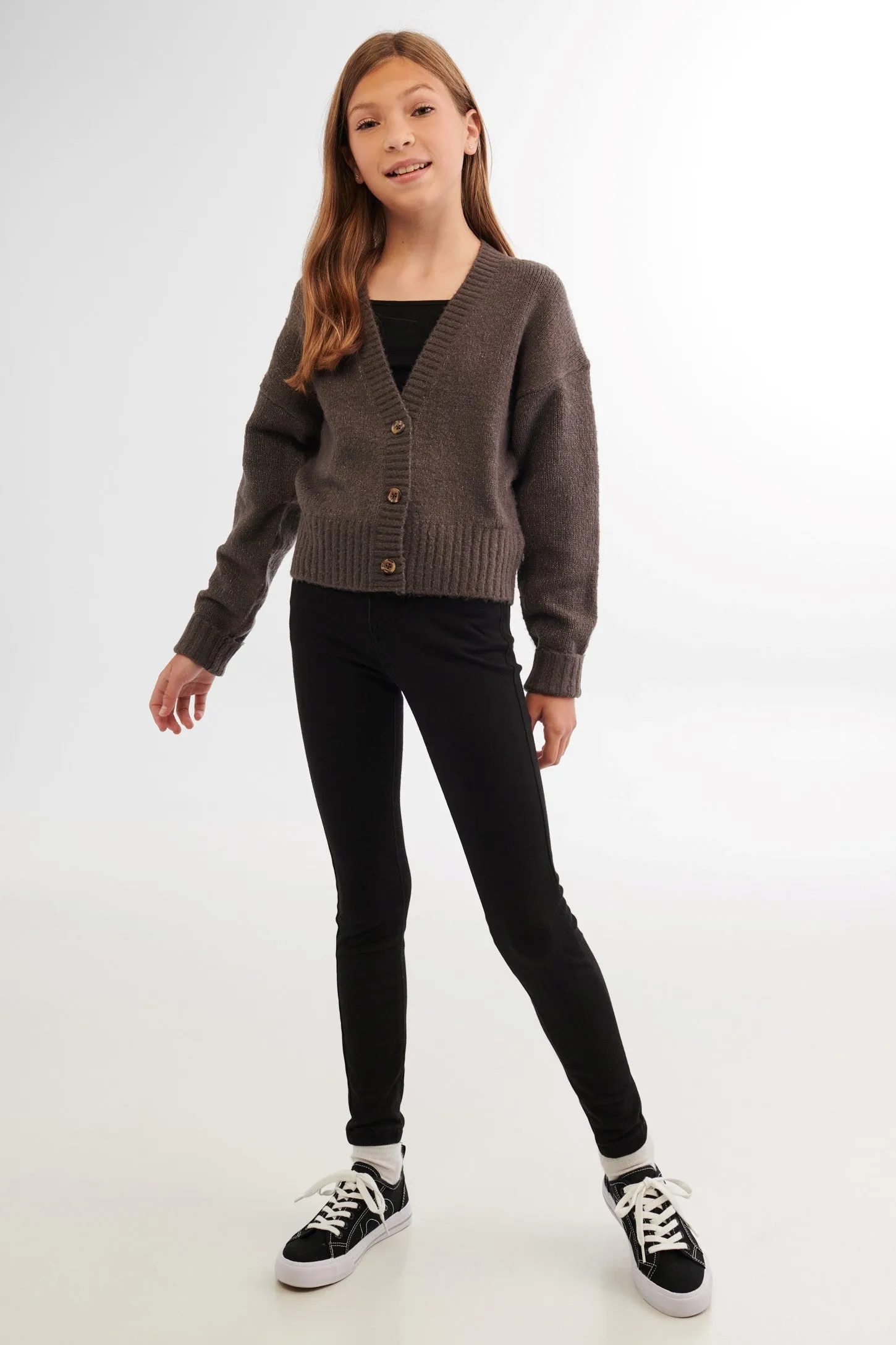 Cardigan court en tricot - Ado fille