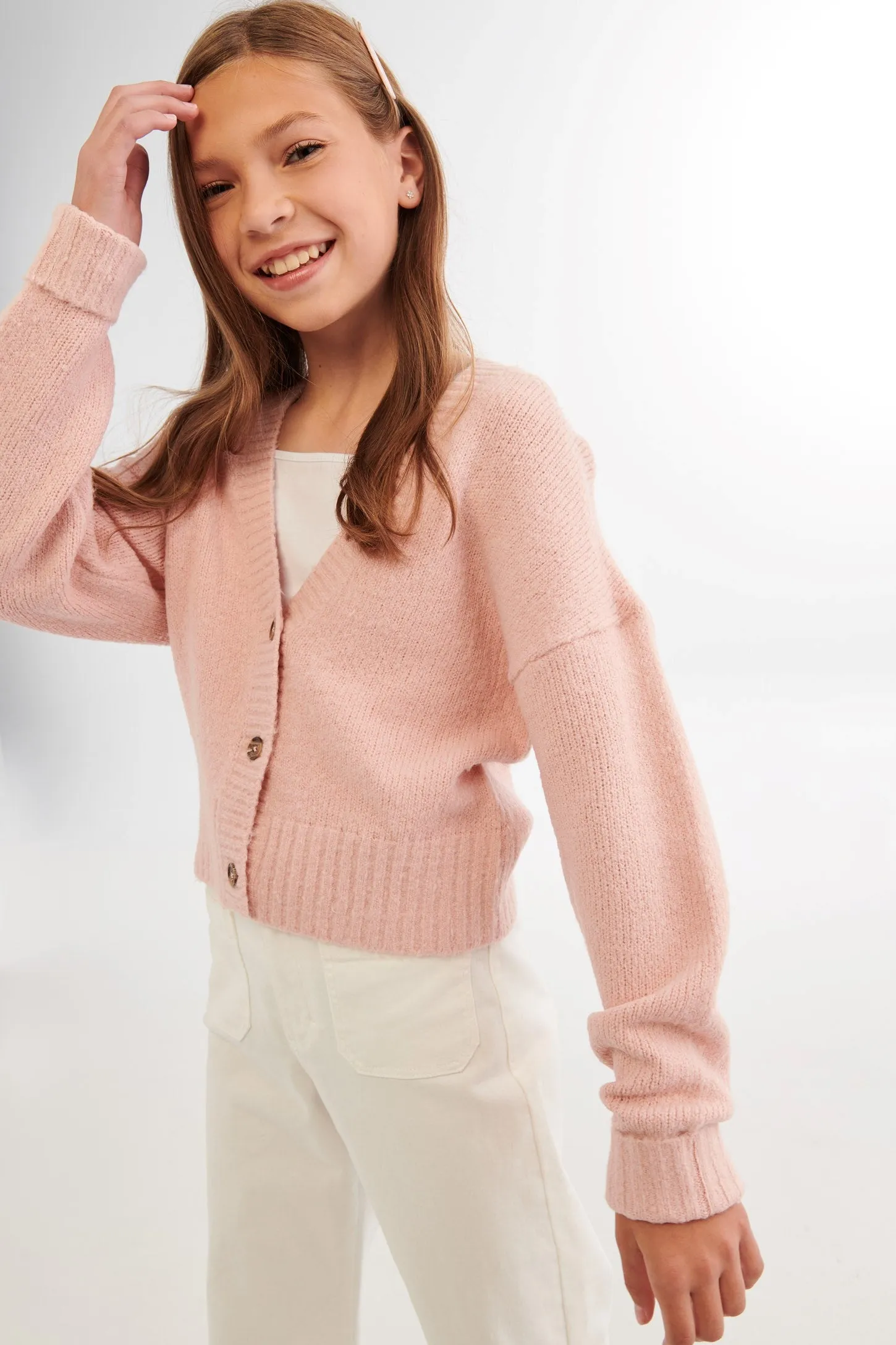 Cardigan court en tricot - Ado fille