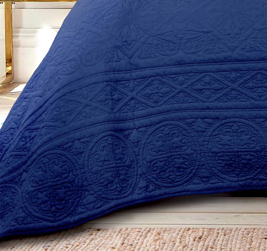 Classic Navy Coverlet Set Range