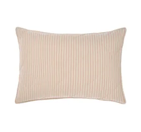 Classic Stripe Standard Pillow Sham Pair Rose