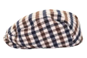 Club Check Wool Flat Cap