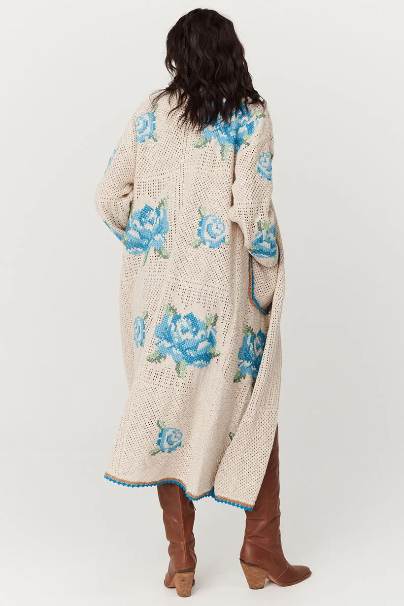 Coastal Granny Maxi Cardigan