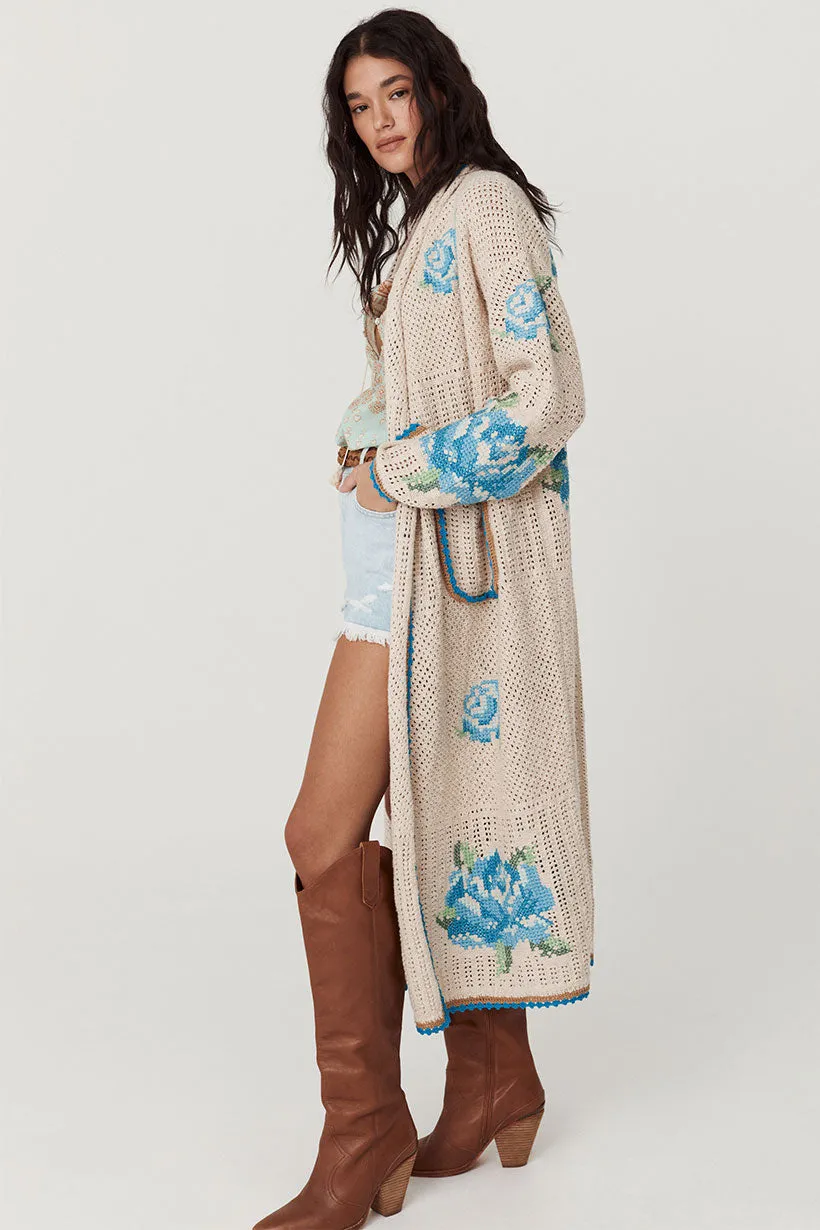 Coastal Granny Maxi Cardigan