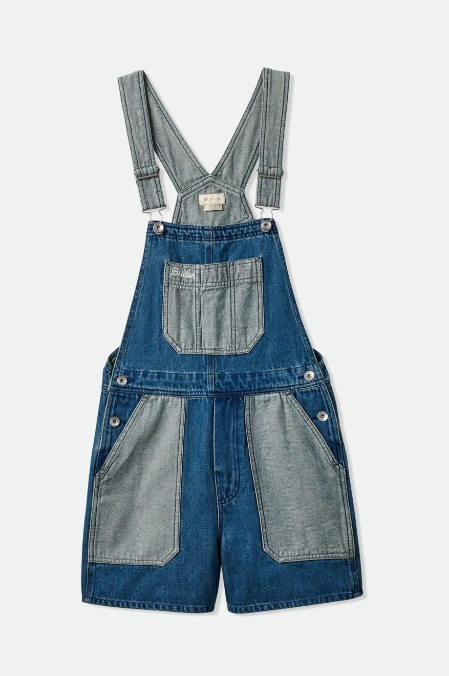 Costa Short Overall - Two Tone Indigo