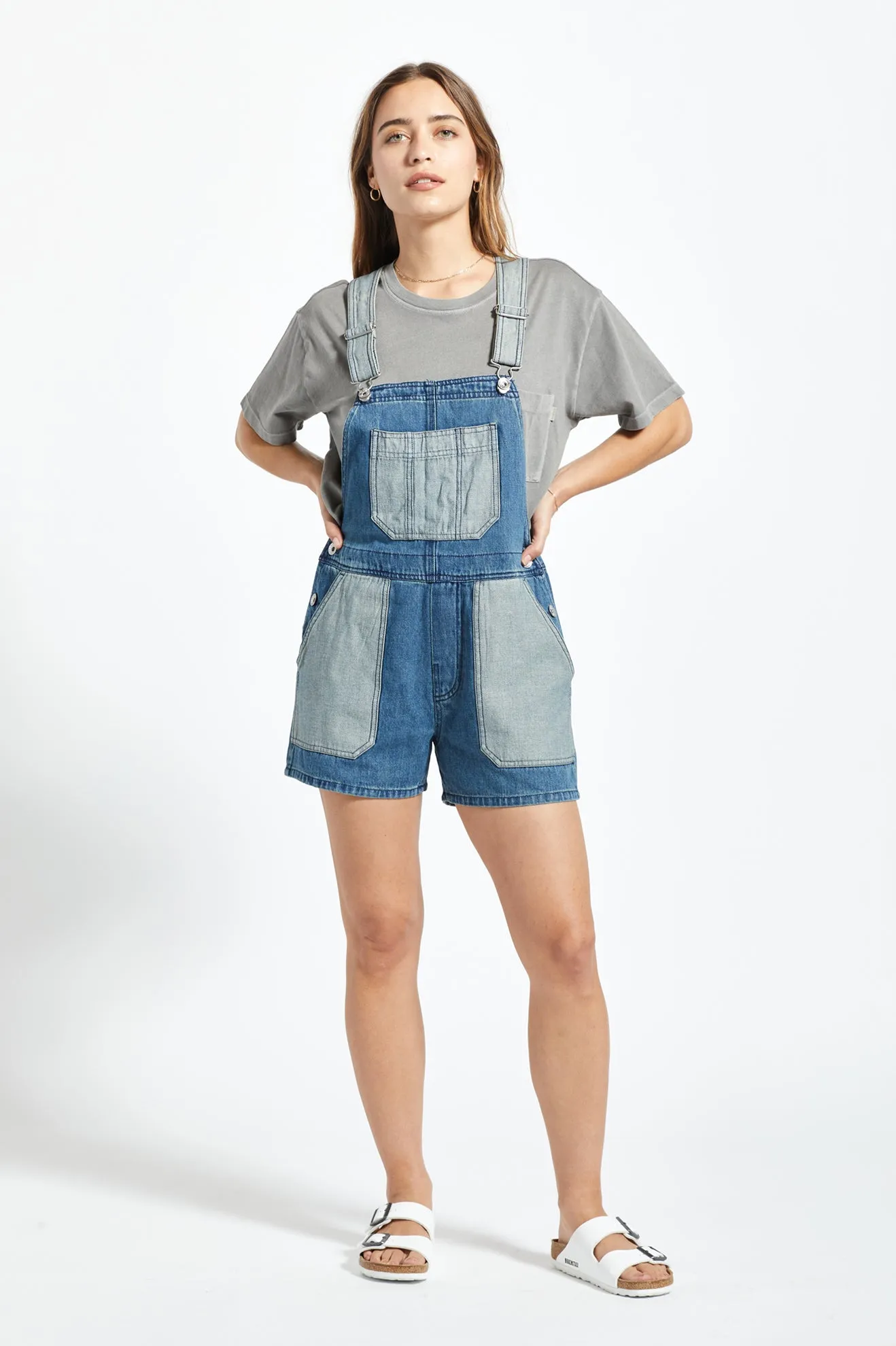 Costa Short Overall - Two Tone Indigo