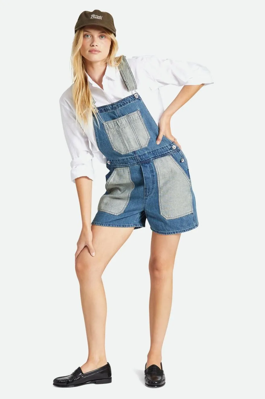 Costa Short Overall - Two Tone Indigo