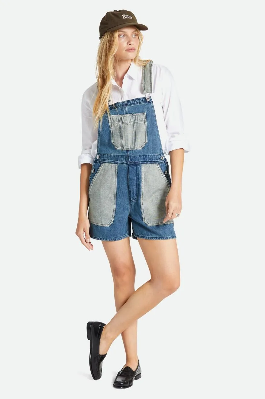 Costa Short Overall - Two Tone Indigo