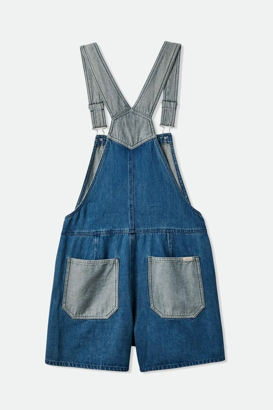 Costa Short Overall - Two Tone Indigo