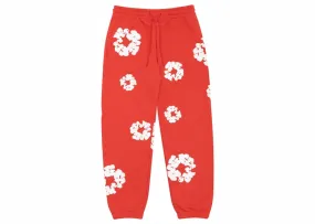 Denim Tears Cotton Wreath Sweatpant Red