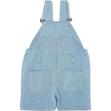 Dotty Dungarees Pale Denim Overall Shorts