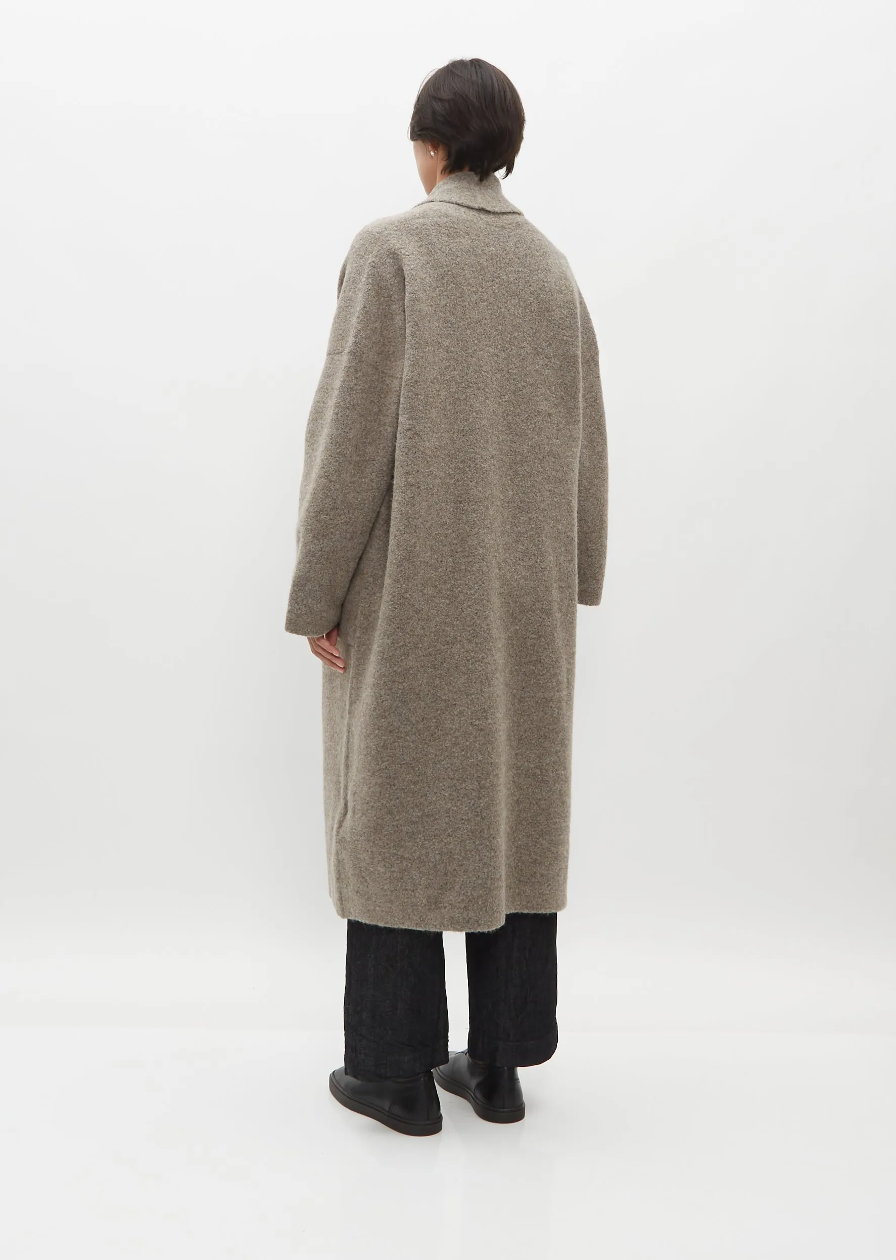 Double Face Alpaca and Wool Long Coat