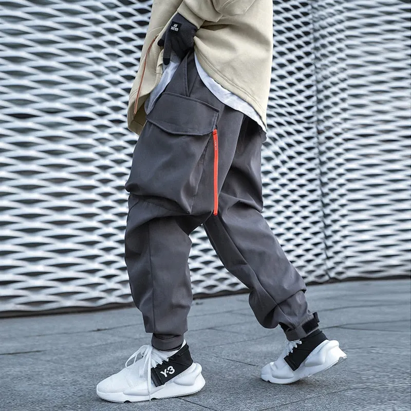 Extended Belt Strap Cargo Pants