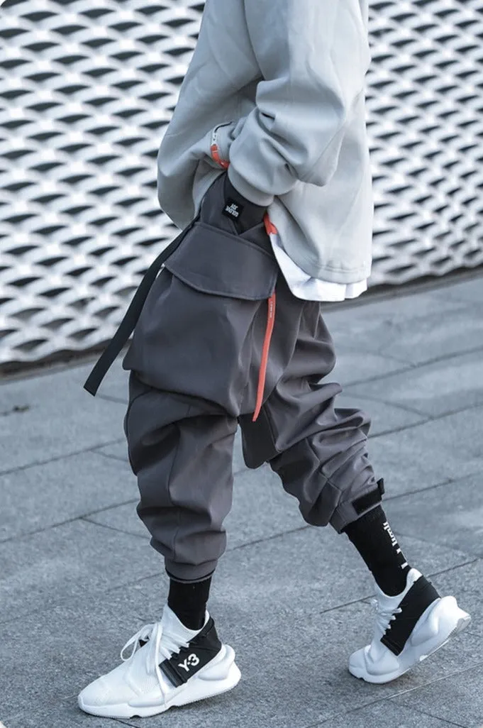 Extended Belt Strap Cargo Pants