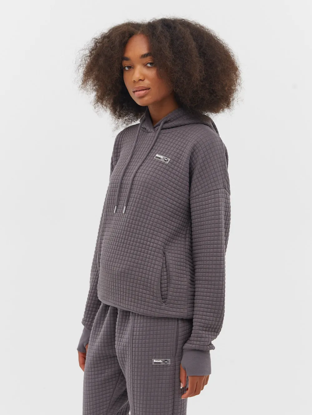 Frannie Quilted Oversize Hoodie