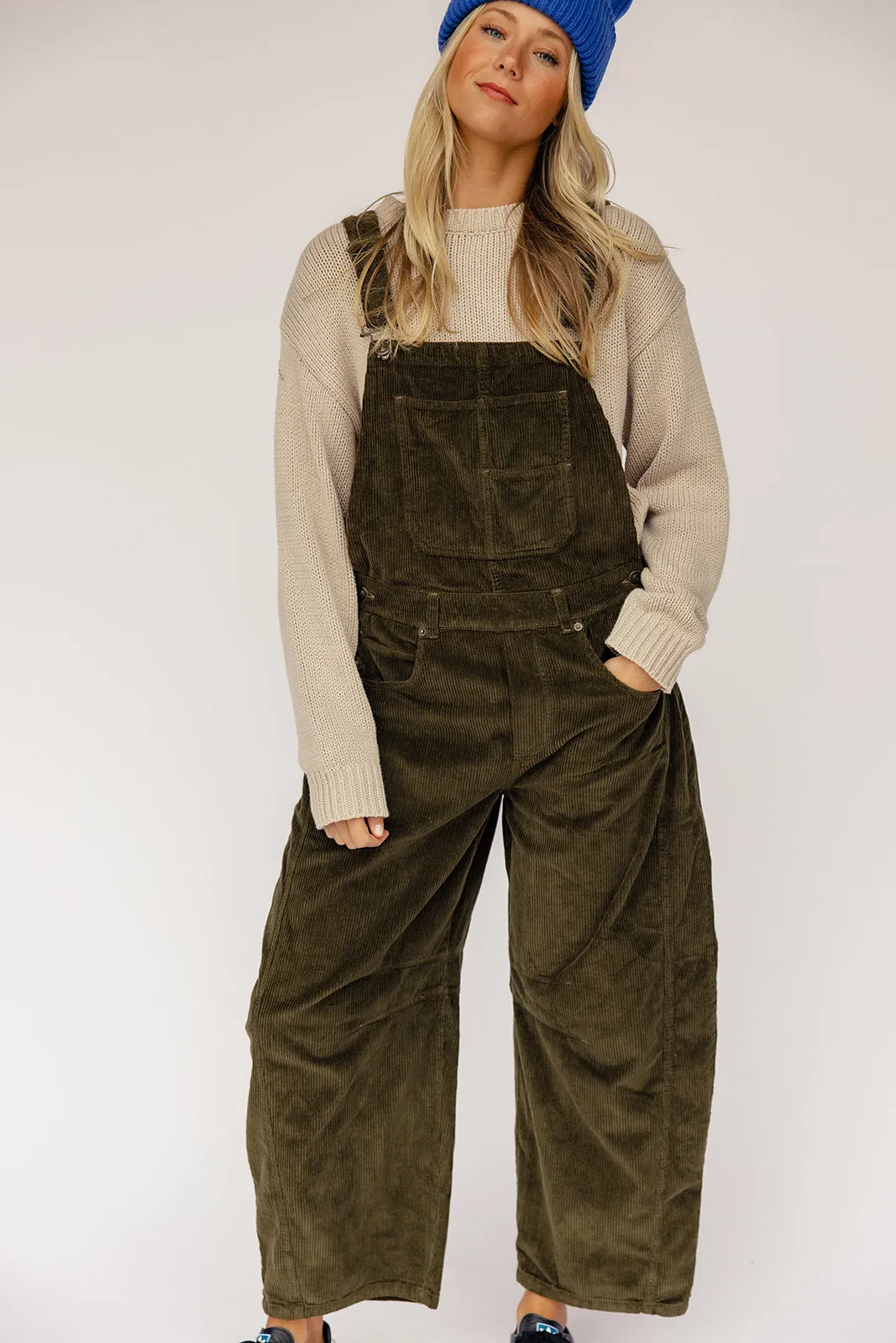 Free People Good Luck Cord Overall