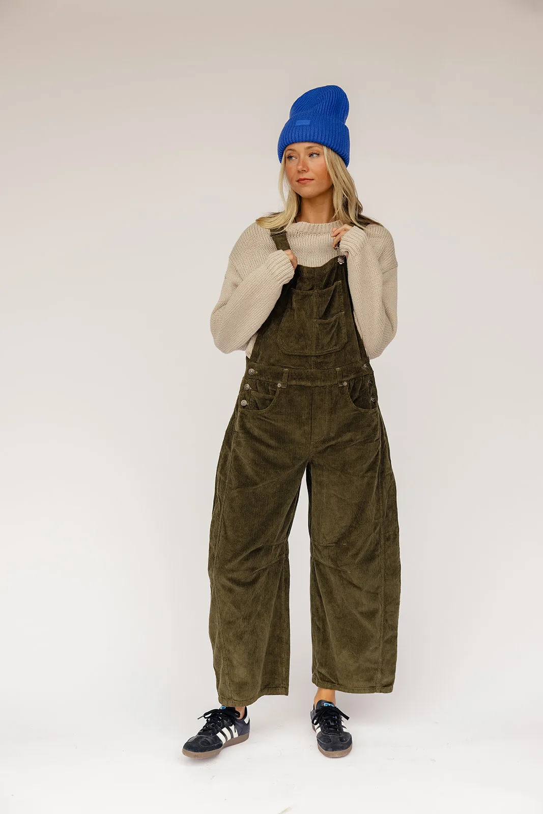 Free People Good Luck Cord Overall