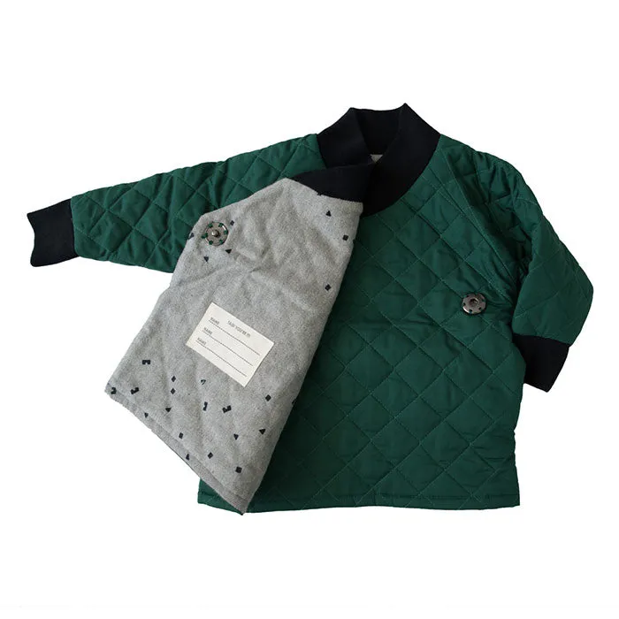 GNOME COAT - QUILTED GREEN