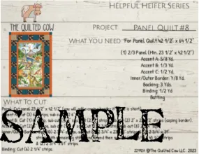 Helpful Heifer Panel Quilt #8