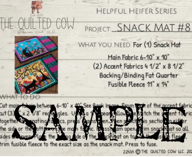 Helpful Heifer Snack Mat #8