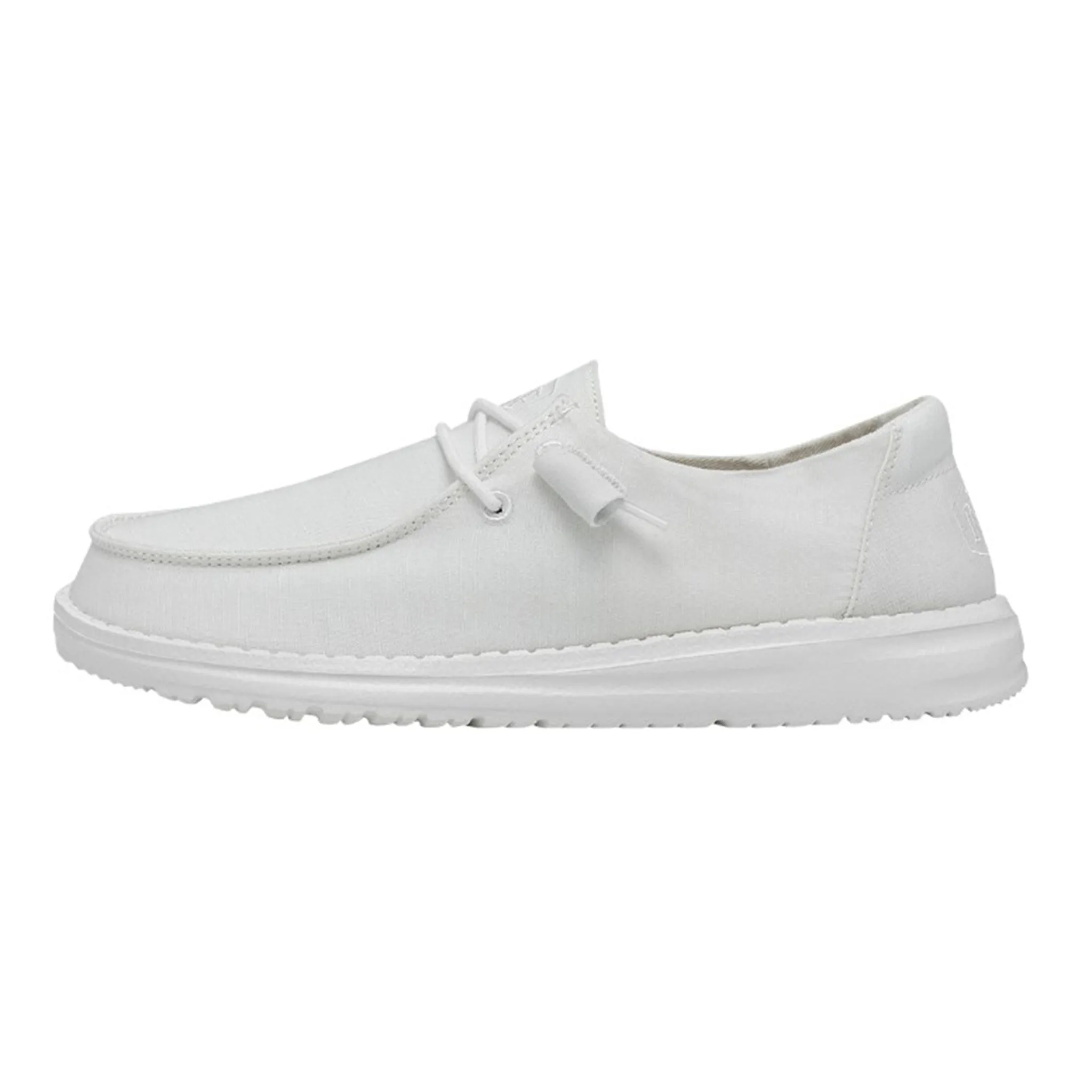 Hey Dude Women's Wendy Slub Canvas White Shoes