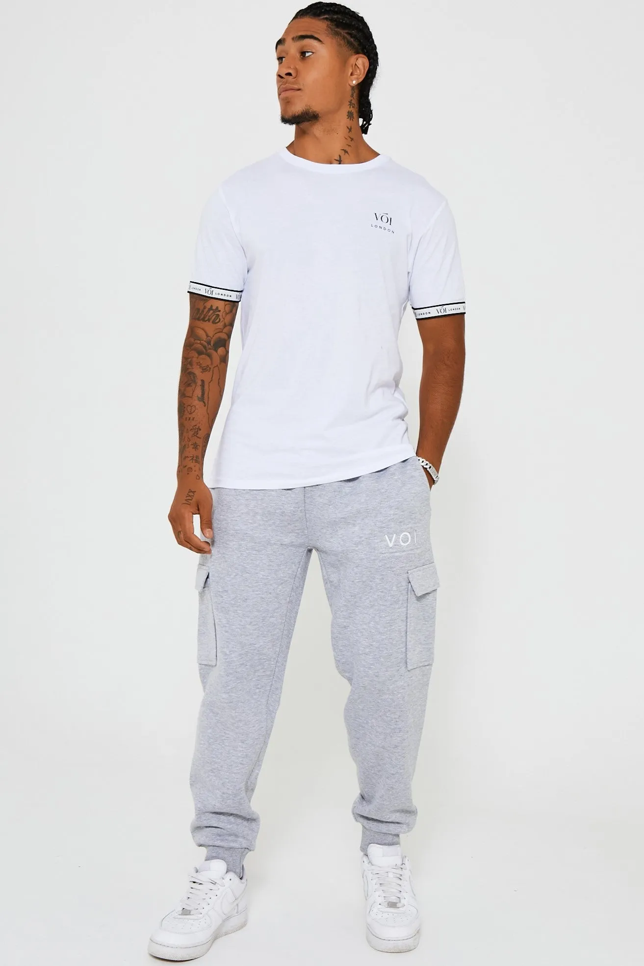 Hoxton Cargo Fleece Jogger - Grey