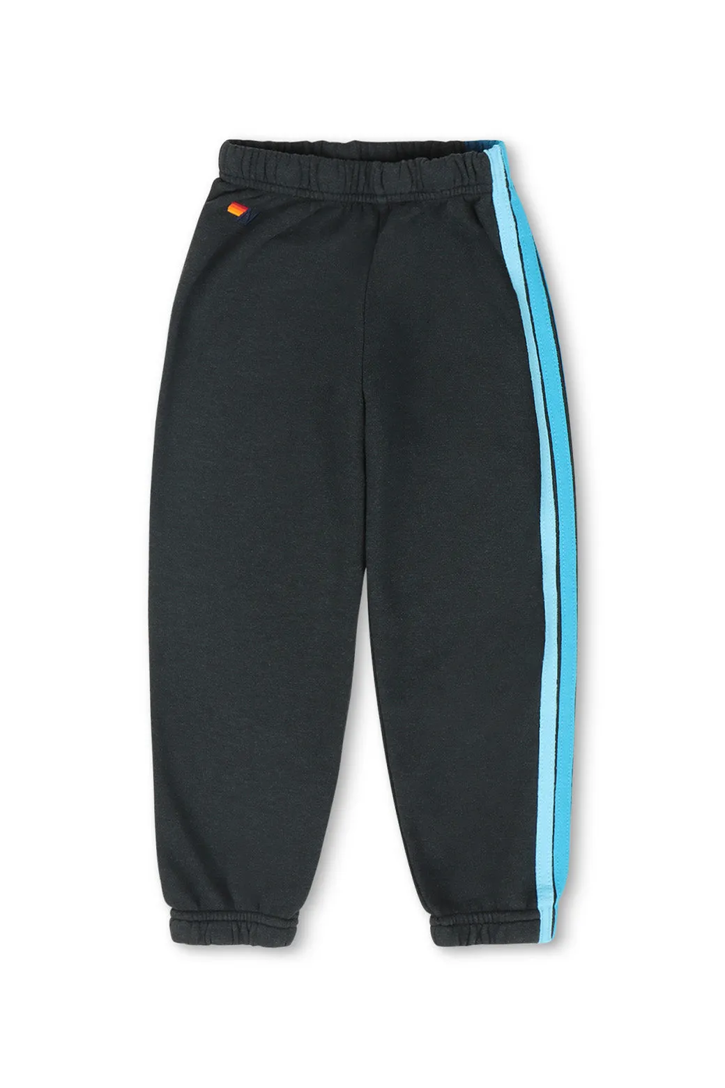 KID'S 5 STRIPE SWEATPANTS - CHARCOAL // BLUE