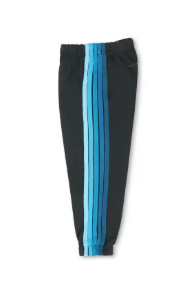 KID'S 5 STRIPE SWEATPANTS - CHARCOAL // BLUE