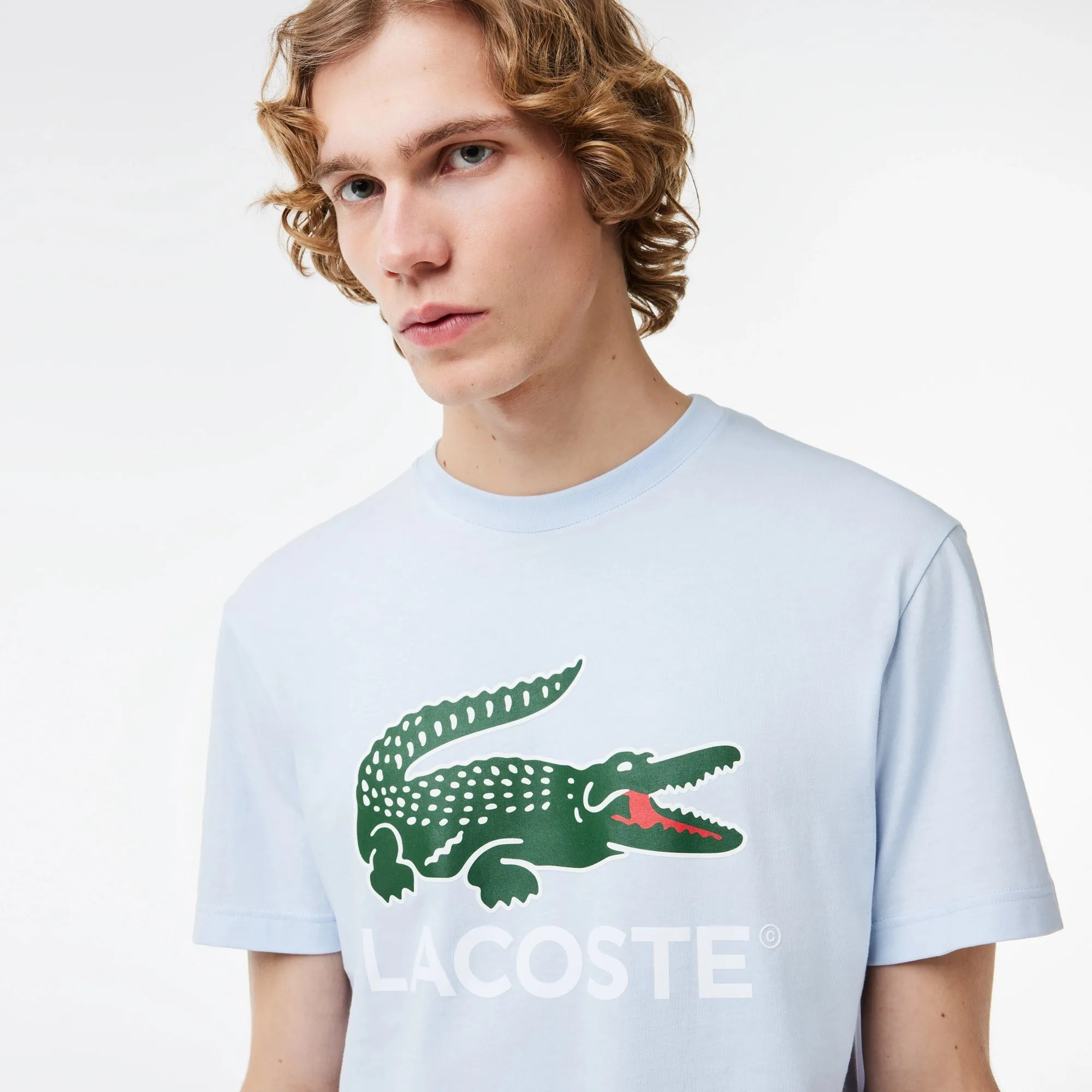 Lacoste Men's Cotton Jersey Signature Print T-Shirt