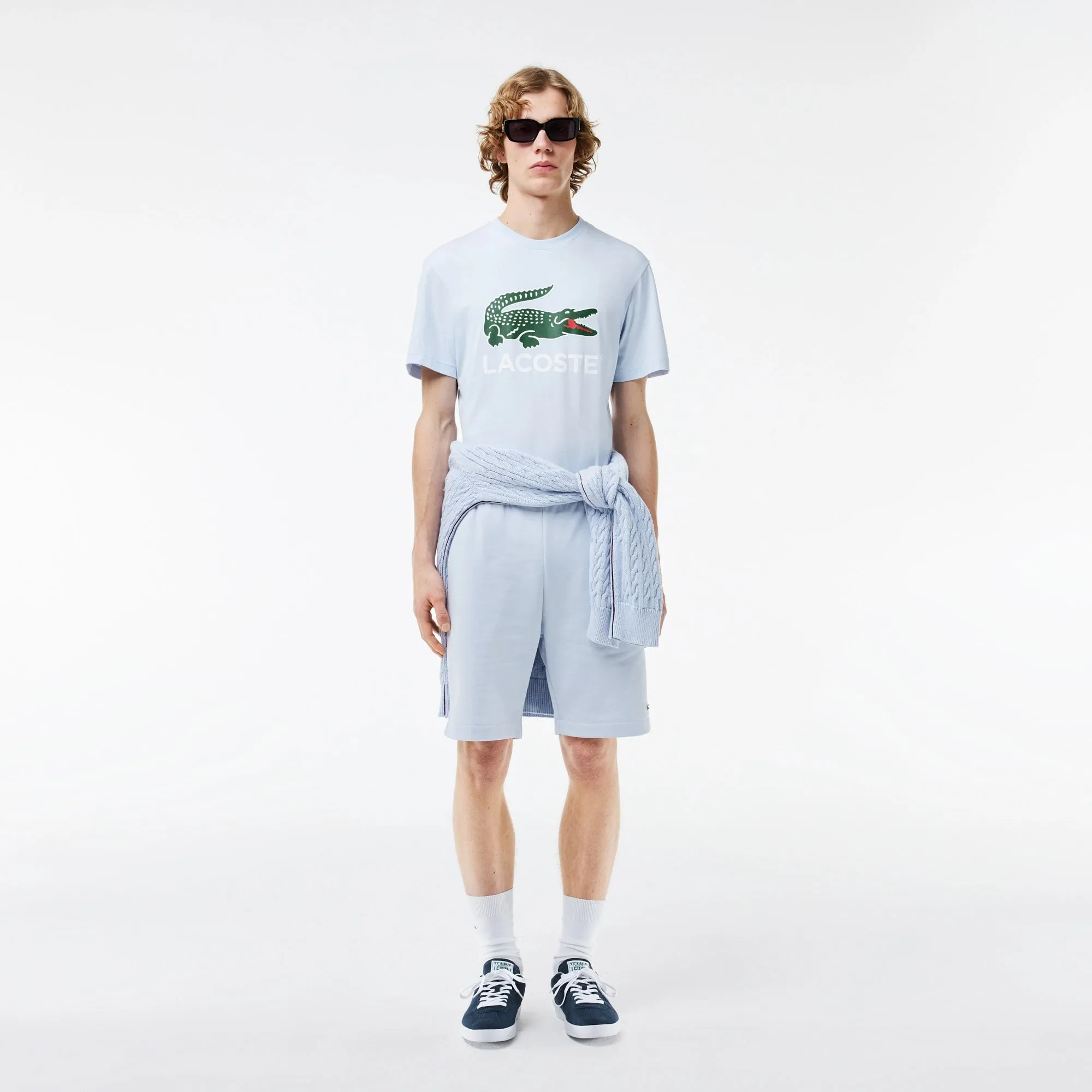 Lacoste Men's Cotton Jersey Signature Print T-Shirt