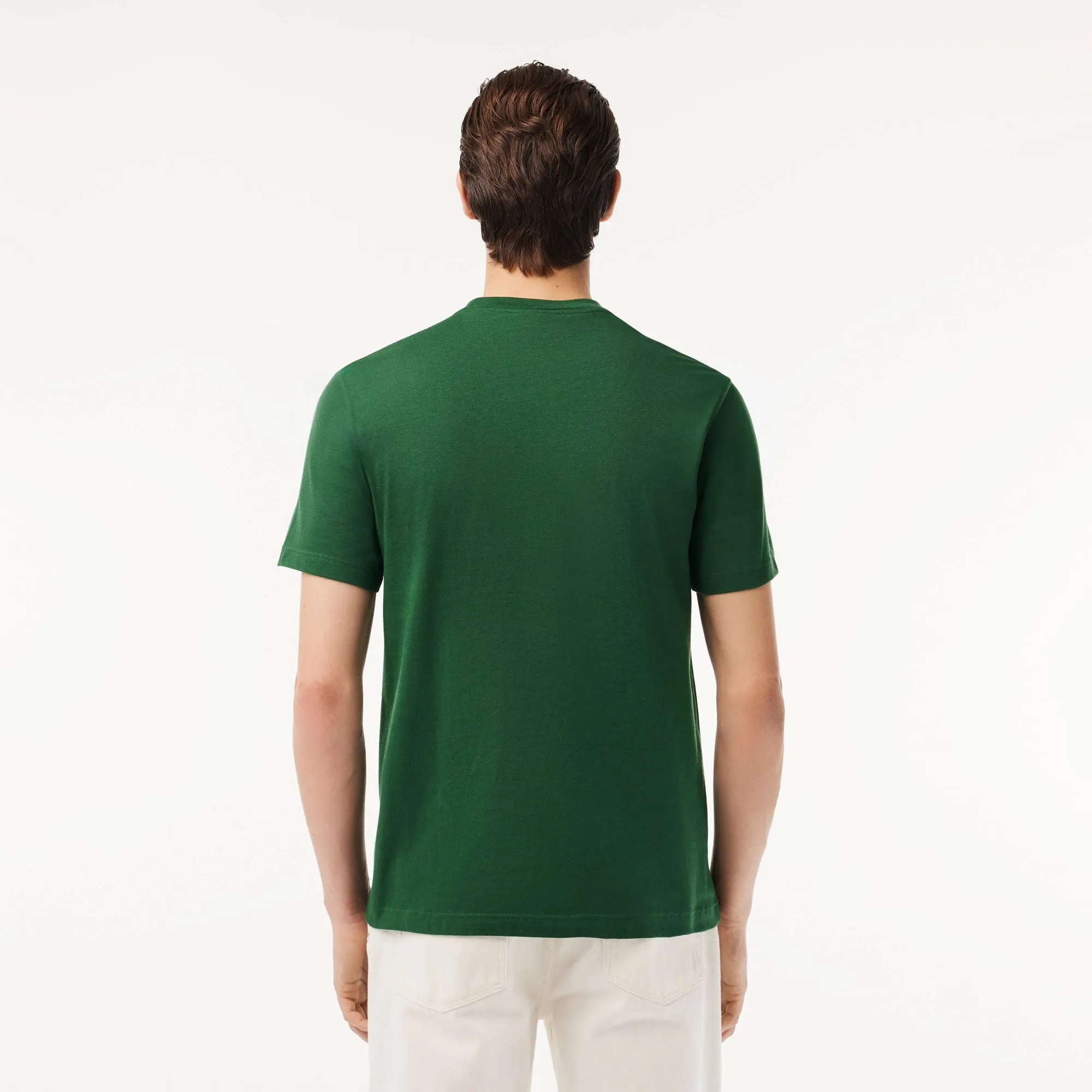 Lacoste Men's Cotton Jersey Signature Print T-Shirt