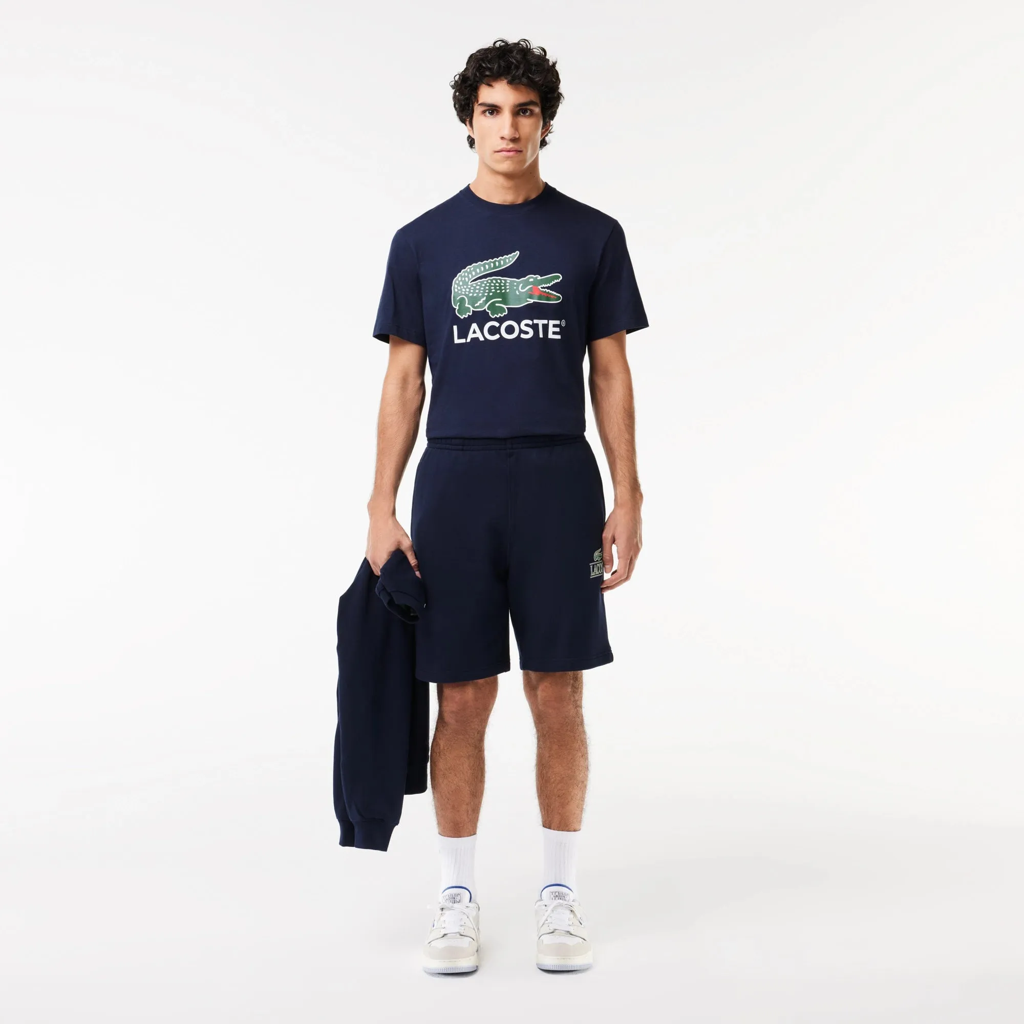 Lacoste Men's Cotton Jersey Signature Print T-Shirt