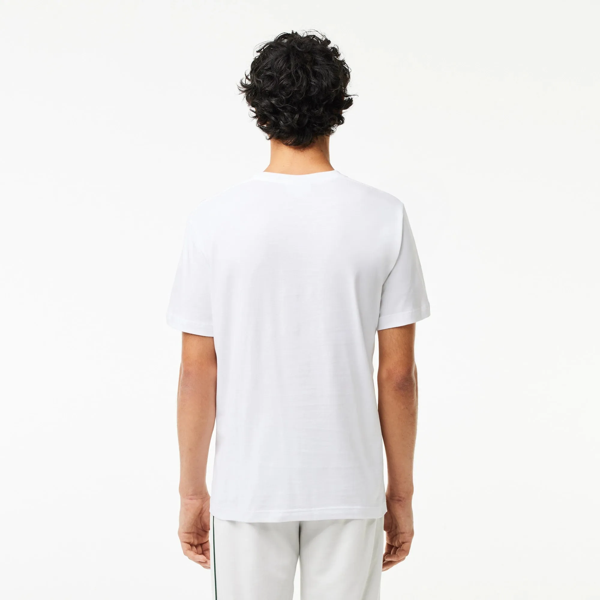 Lacoste Men's Cotton Jersey Signature Print T-Shirt