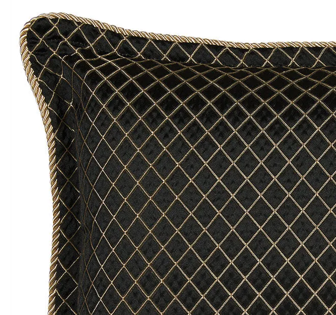 Lancaster 41x41cm Filled Cushion Black