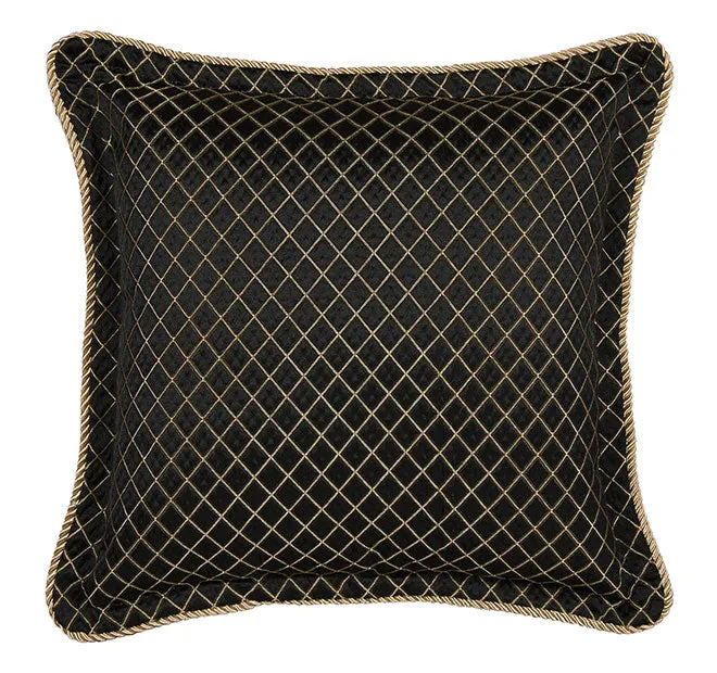 Lancaster 41x41cm Filled Cushion Black