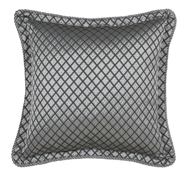 Lancaster 41x41cm Filled Cushion Silver