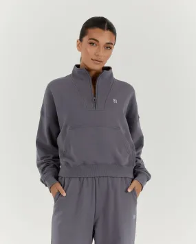 LEISURE 1/4 ZIP JUMPER - SHADOW