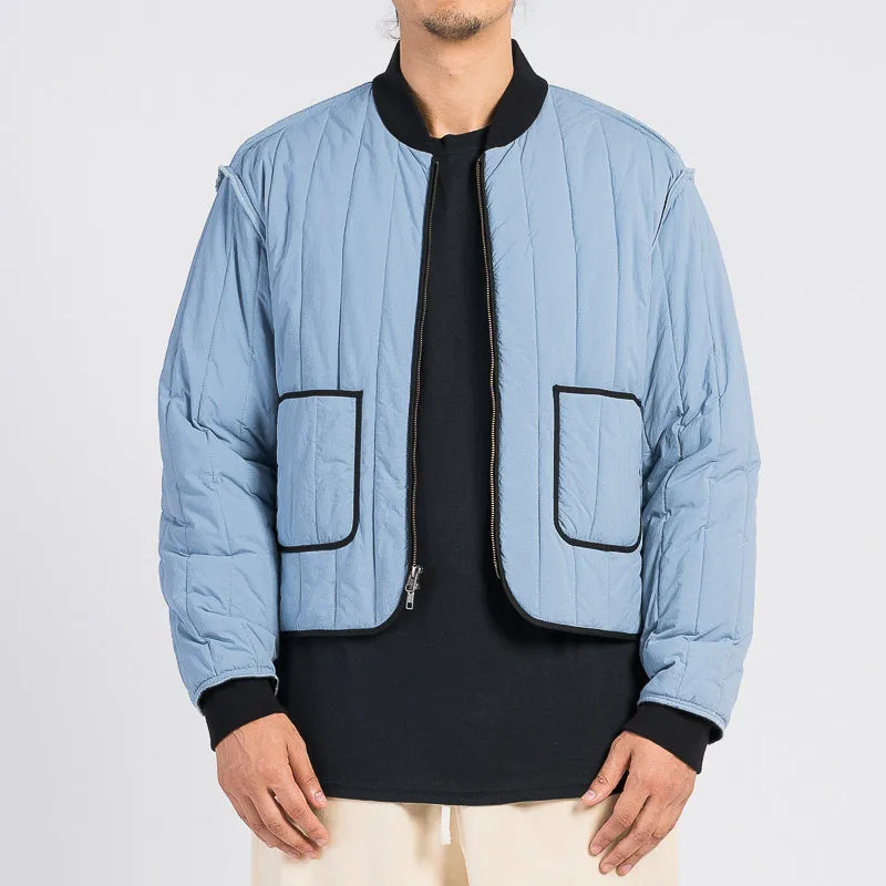 Line Bomber Jacket - Slate Blue (Recycled Nylon)