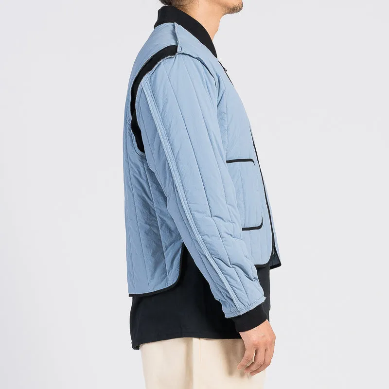 Line Bomber Jacket - Slate Blue (Recycled Nylon)