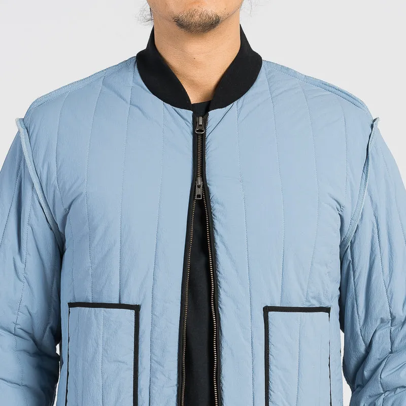 Line Bomber Jacket - Slate Blue (Recycled Nylon)