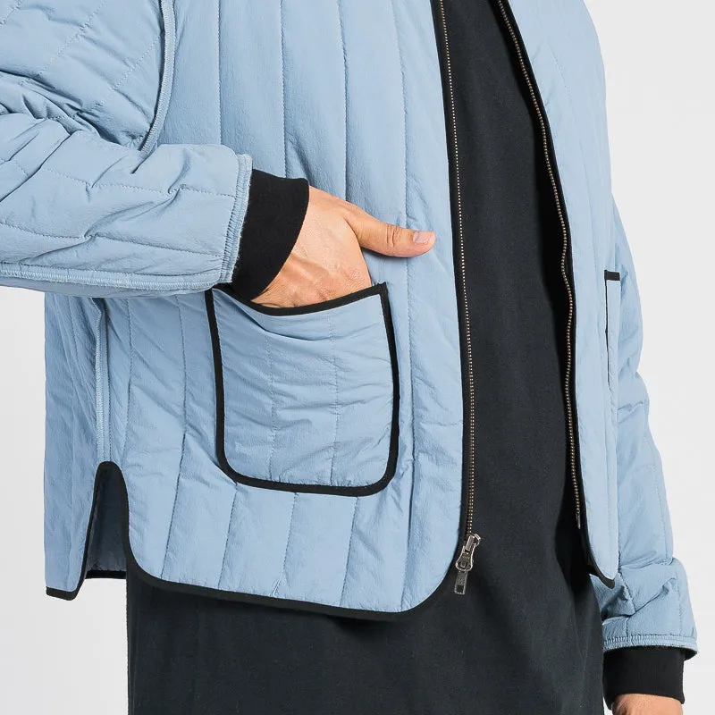 Line Bomber Jacket - Slate Blue (Recycled Nylon)