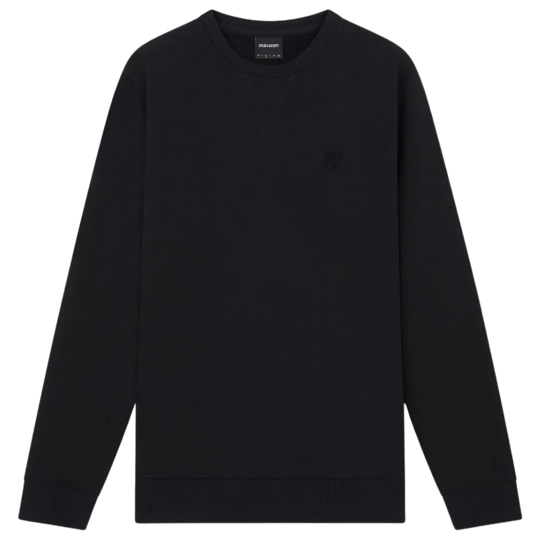 Lyle Scott Tonal Eagle Logo Dark Navy Blue Pull Over Sweatshirt