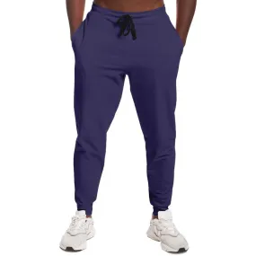 Medium Dark Blue Joggers | Unisex | with PLUS sizes | Medium Dark Pastel Blue | C60M60Y0K60