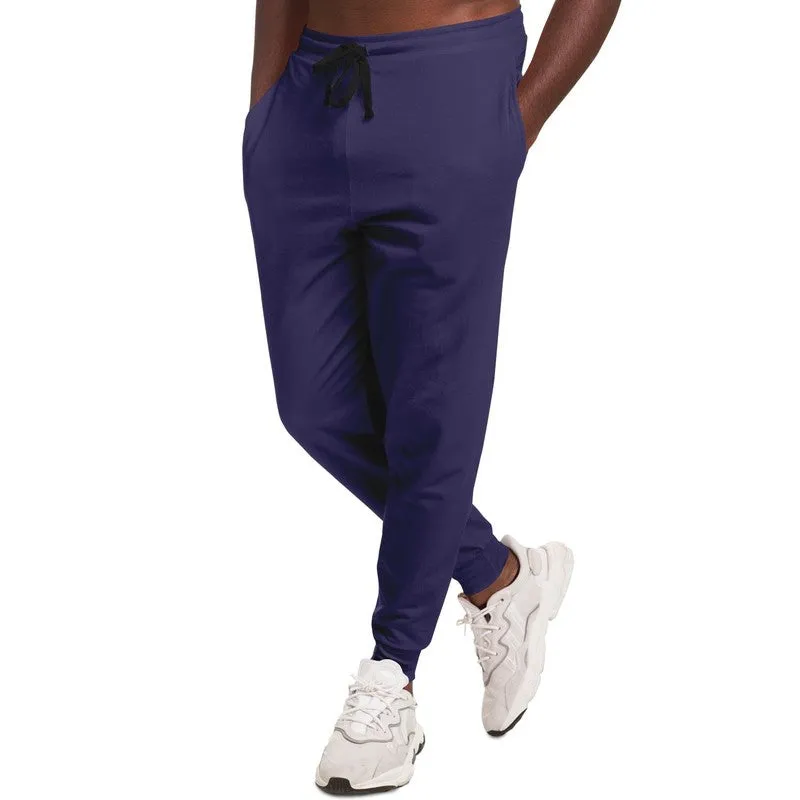 Medium Dark Blue Joggers | Unisex | with PLUS sizes | Medium Dark Pastel Blue | C60M60Y0K60